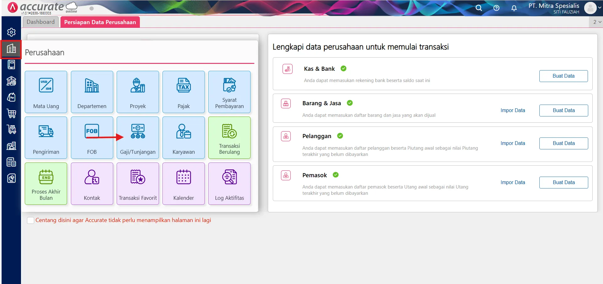 1 Cara Mengatur Gaji dan Tunjangan di Accurate Online